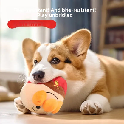 Interactive Plush Dog Toy