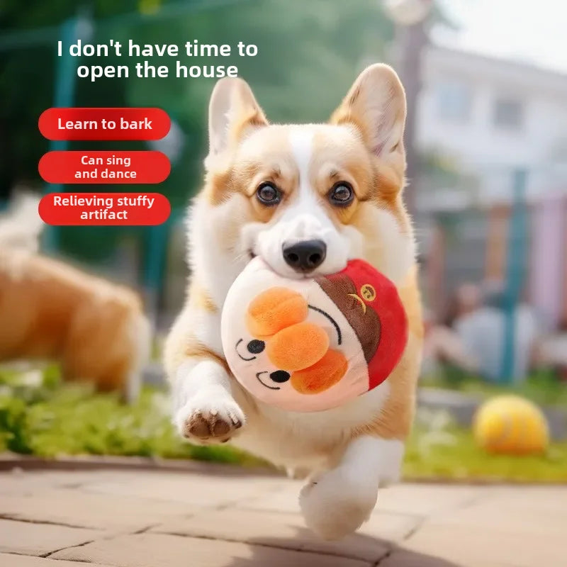 Interactive Plush Dog Toy